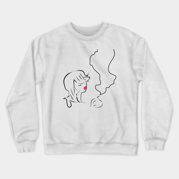 Femme Fatale Crewneck Sweatshirt by SarahTheLuna